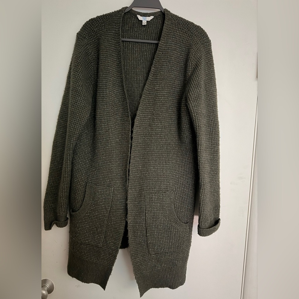 Time and Tru Olive Knit Sweater